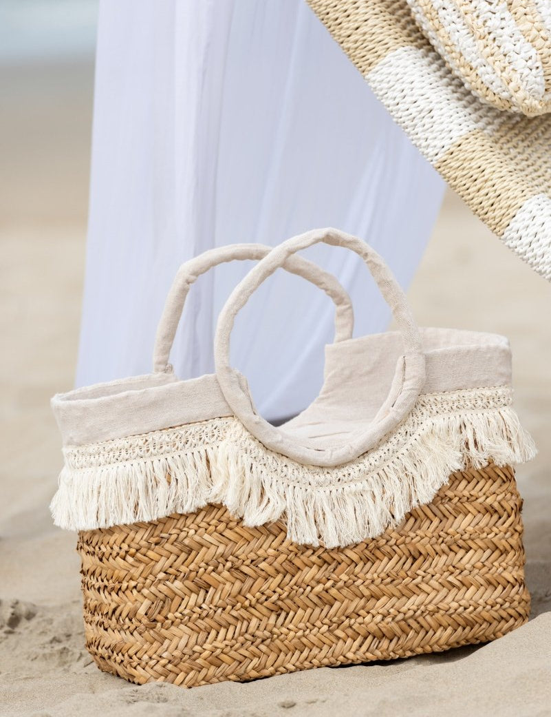 BORSA MARE FRANGIA INTRECCIATA - Infinity Concept Store