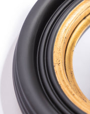 Specchio convesso nero rotondo 25 cm