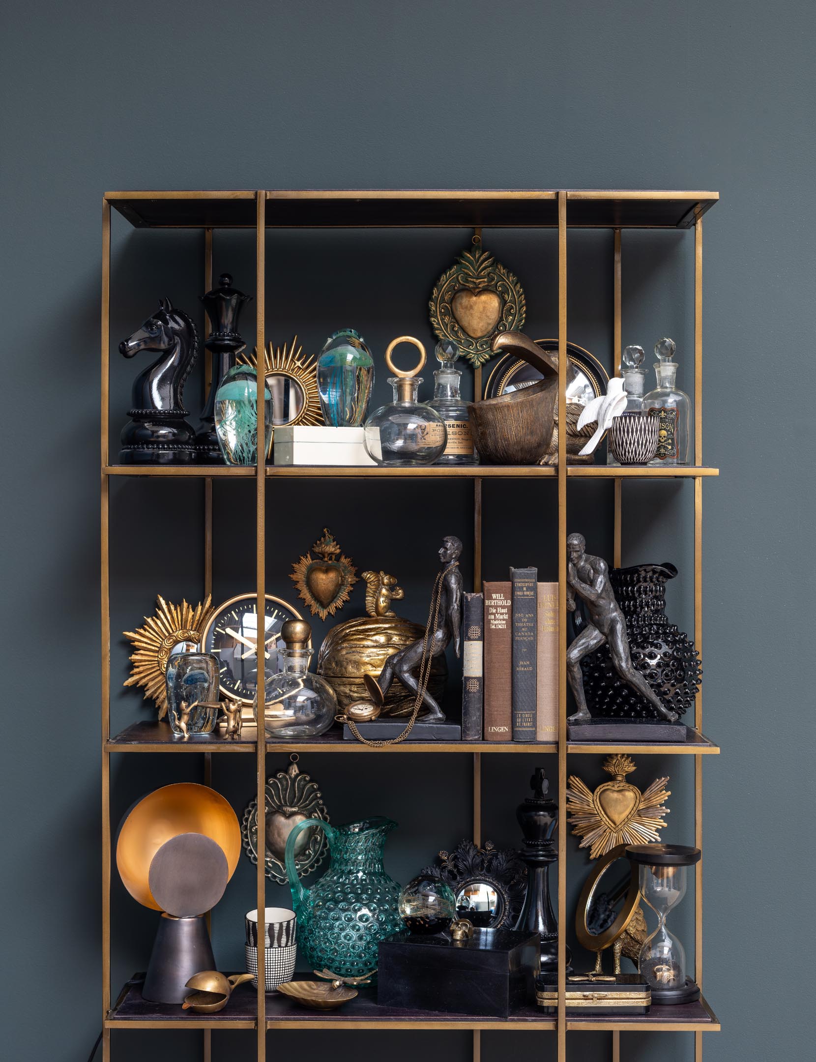 SPECCHIO CONVESSO ORO "SOLE"