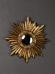 SPECCHIO CONVESSO ORO "SOLE"