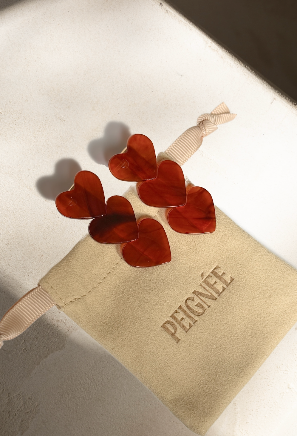 Clip Cuore - Rosso Delicato