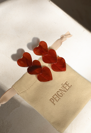 Clip Cuore - Rosso Delicato