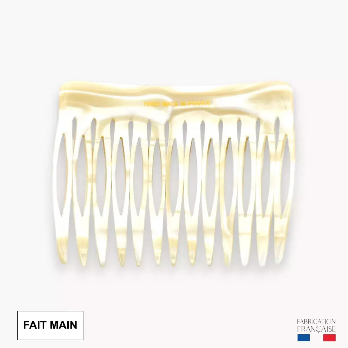 Pettine Finitura Alba 13 Denti - Fatto a Mano in Francia