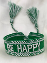 Bracciale in tessuto BE HAPPY