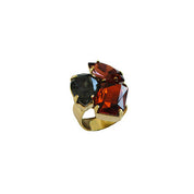 Dolman Anello Indaco - Cristalli multicolor