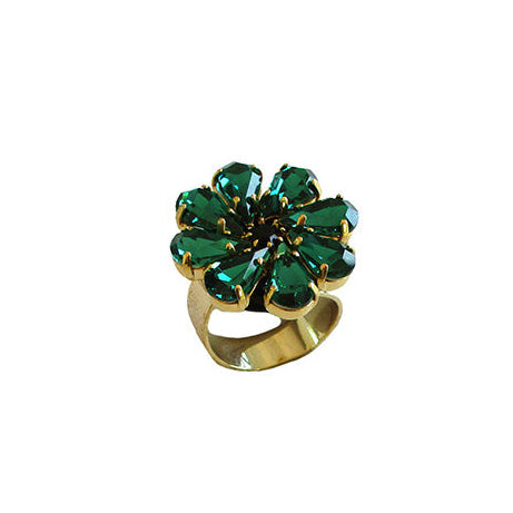 Dolman Anello Anice - Cristalli verdi