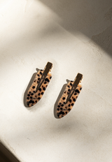 Coppia di fermagli per capelli leopardati