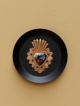 Quadro tondo con ex-voto floreale