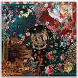 Brokante – Grande Carré in Cachemire – PASSIONE DIVINA 130x130 cm
