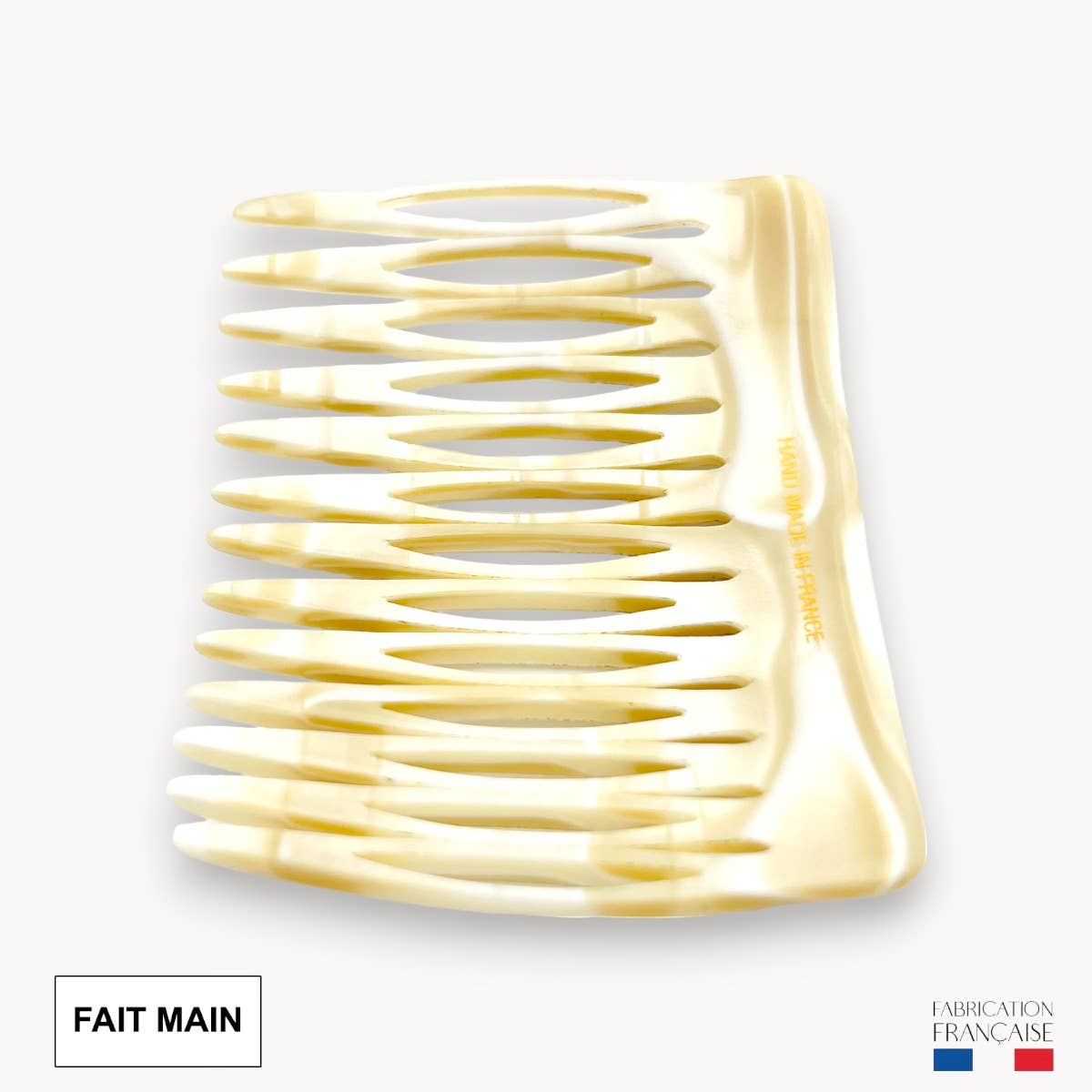 Pettine Finitura Alba 13 Denti - Fatto a Mano in Francia