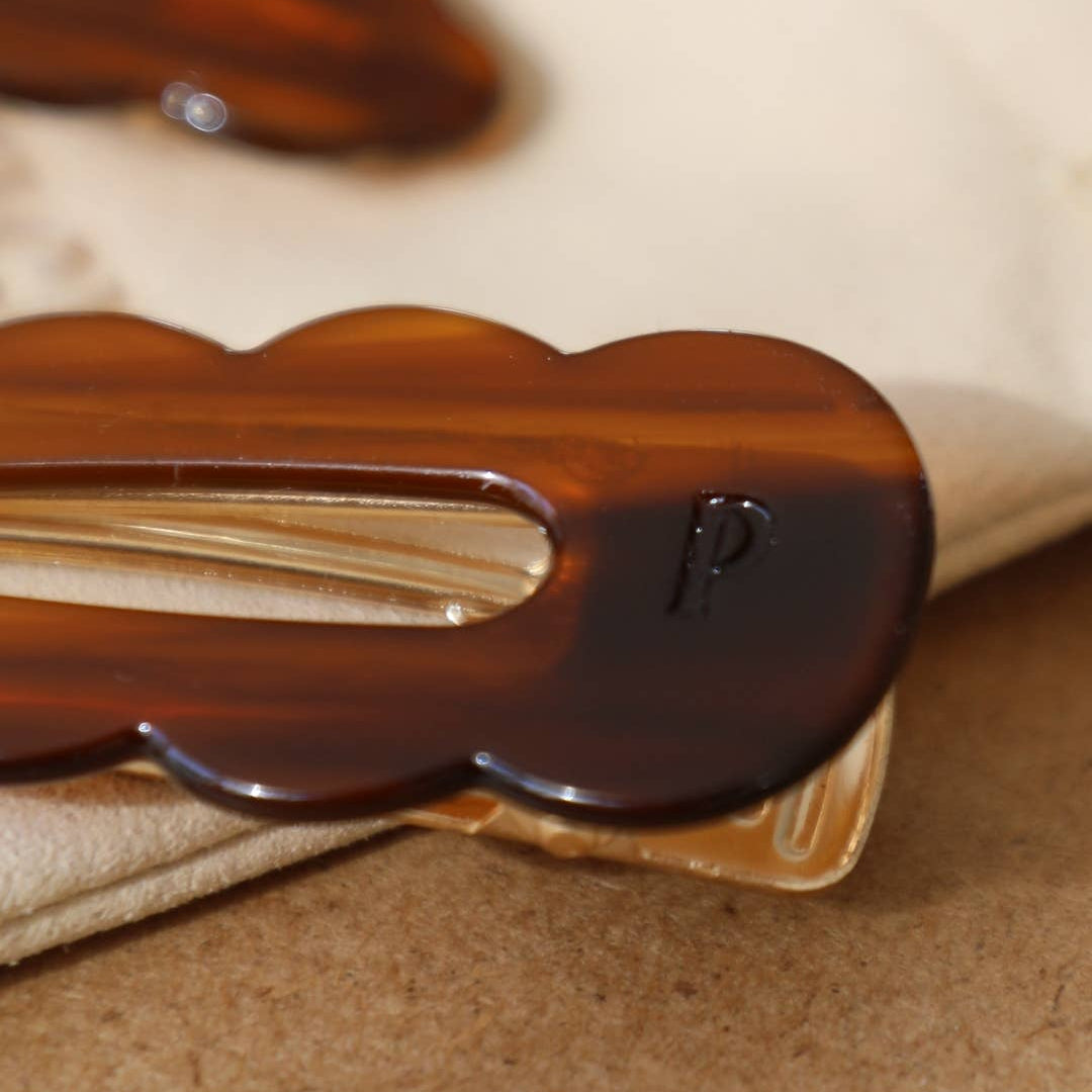 Pinze per capelli firmate - Ebano