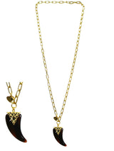 Collana Tarocchi - Cornetto Portafortuna Nero Dolman Bijoux