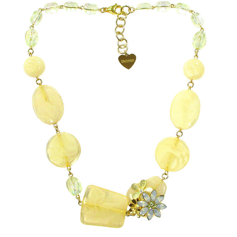 Girocollo Cedrata - Collana Pietre Gialle Dolman Bijoux