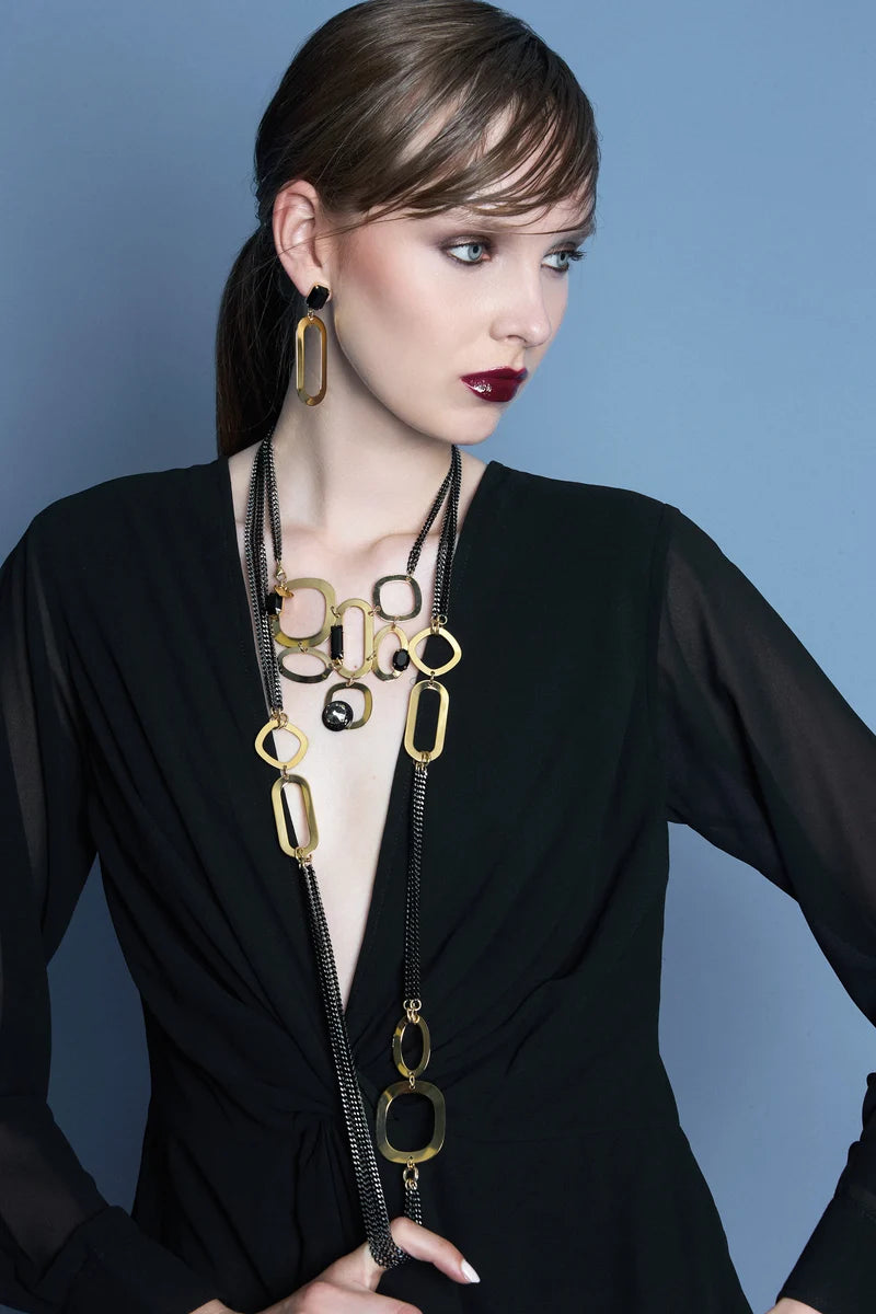 Dolman Collana Lunga Antracite