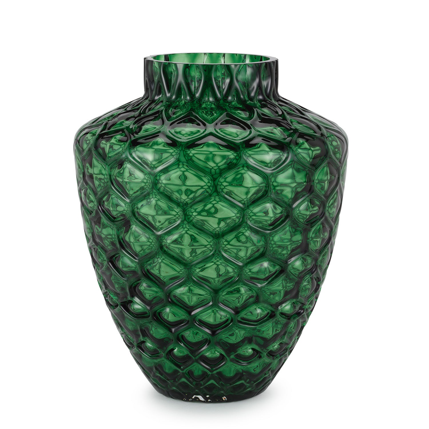 Henriette Vaso Piquet in vetro verde - Prisma