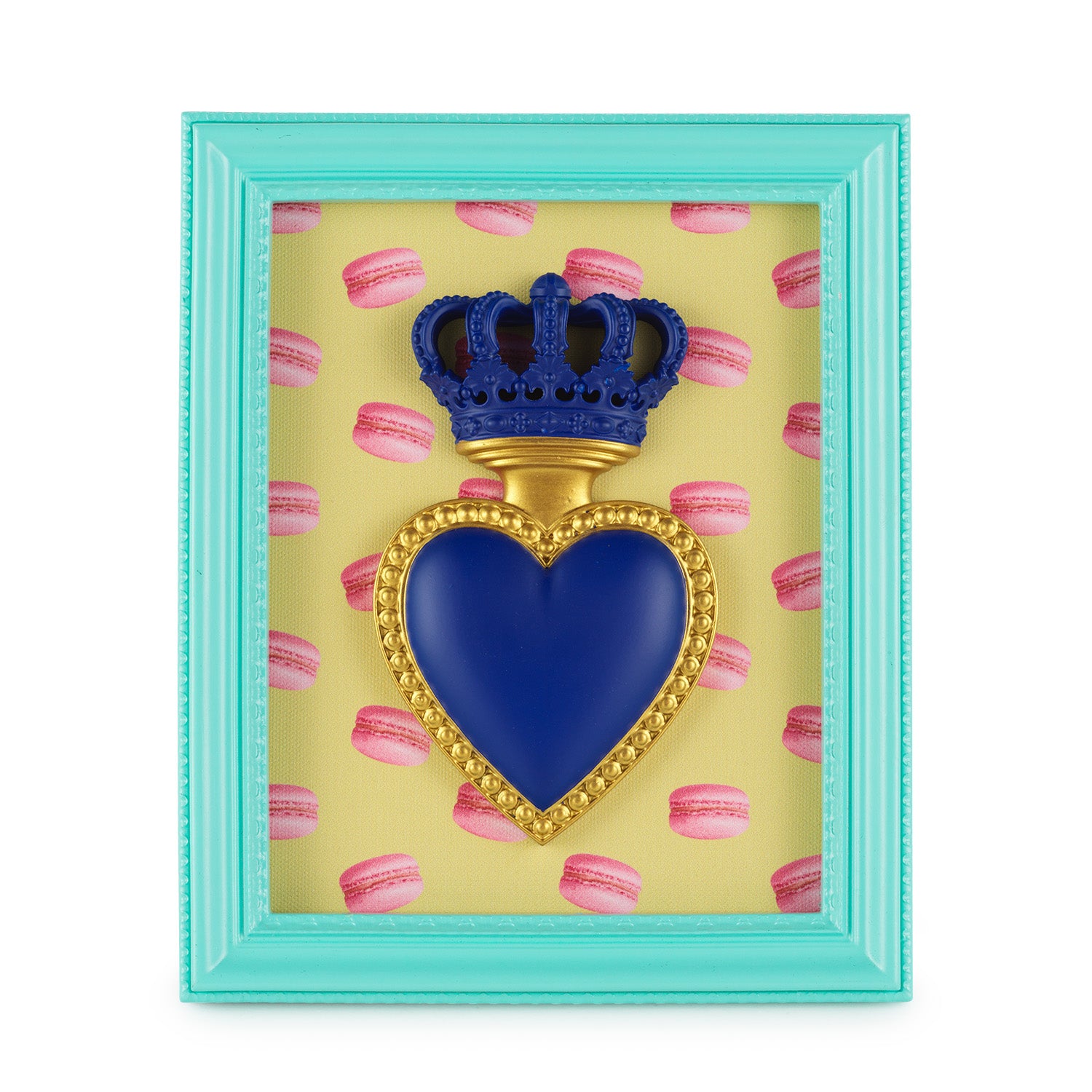 CORNICE RETTANGOLARE CON CUORE E MACARONES
