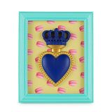 CORNICE RETTANGOLARE CON CUORE E MACARONES