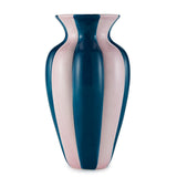 Vaso in ceramica rosa e ottanio Maison Duo H30 cm