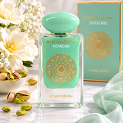 Gulf Orchid Pistachio Delight Eau de Parfum 60 ml profumo gourmand al pistacchio bottiglia elegante verde e oro