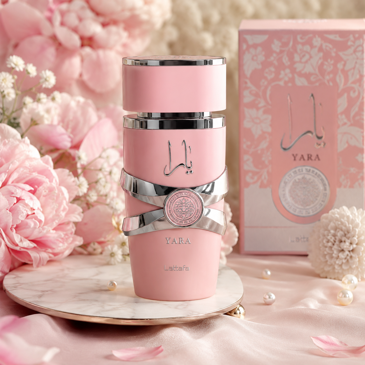 Lattafa Yara Eau de Parfum 100 ml profumo arabo donna bottiglia rosa elegante