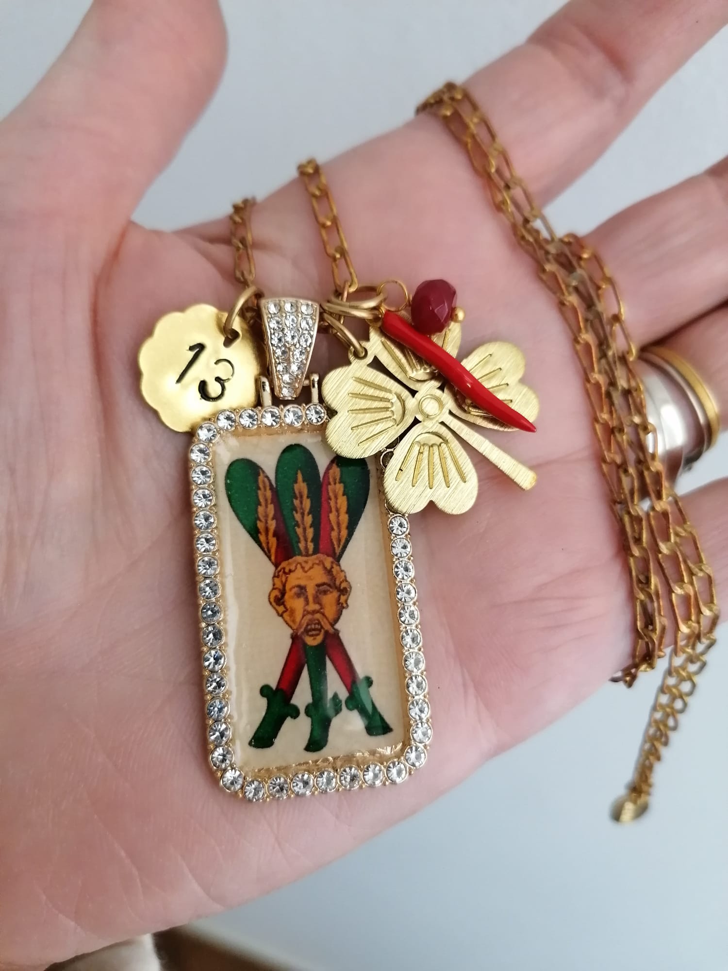 Collana Amuleti nr. 13 - Le Carte | MrBiggyBijoux