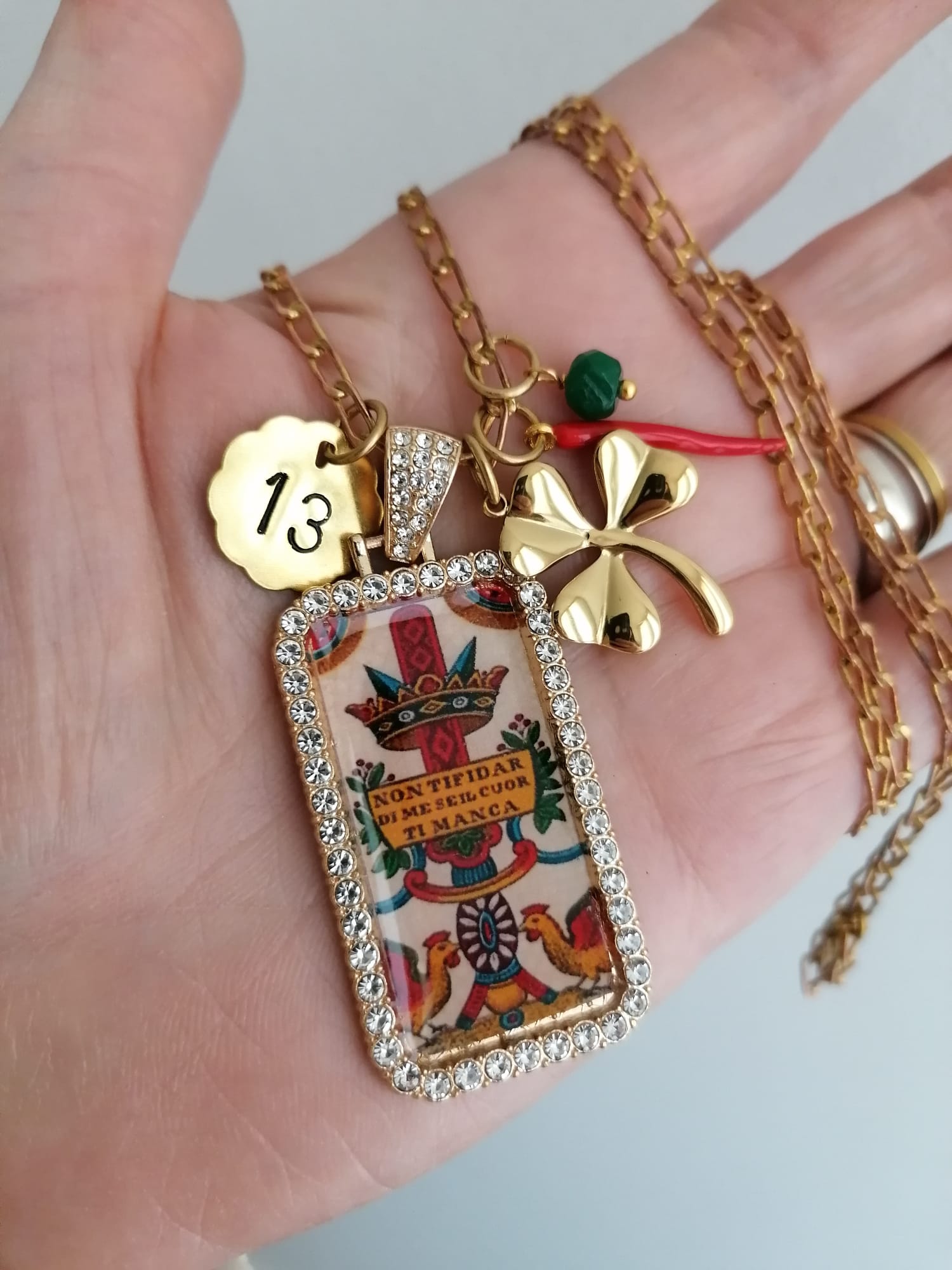 Collana Amuleti nr. 13 - Le Carte | MrBiggyBijoux