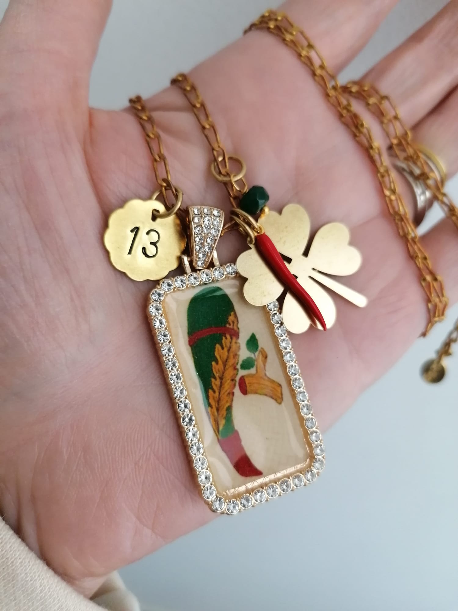 Collana Amuleti nr. 13 - Le Carte | MrBiggyBijoux