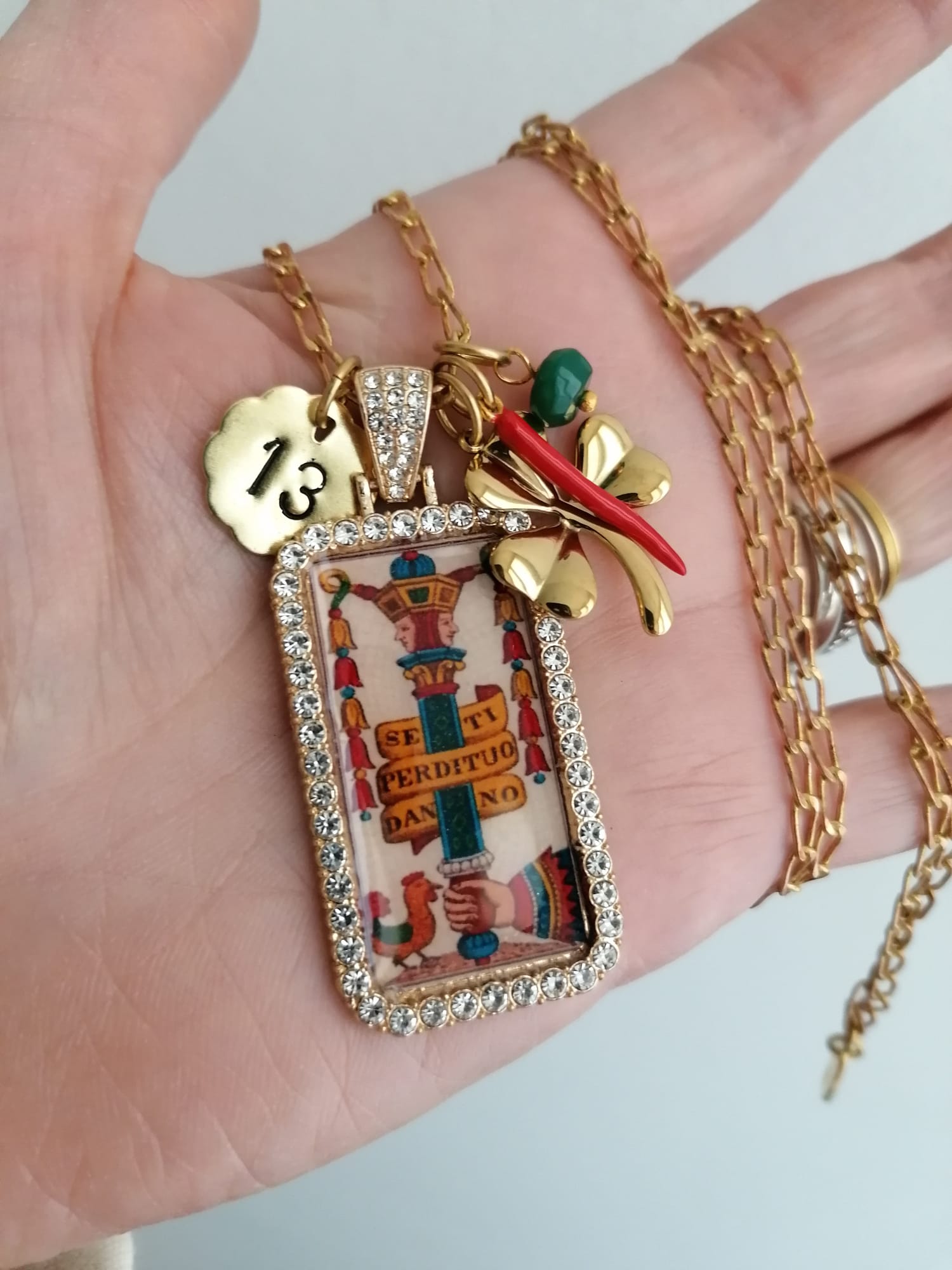 Collana Amuleti nr. 13 - Le Carte | MrBiggyBijoux