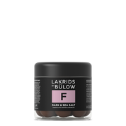 F - Scuro e Sale Marino | Liquirizia Cioccolato Fondente Lakrids by Bülow