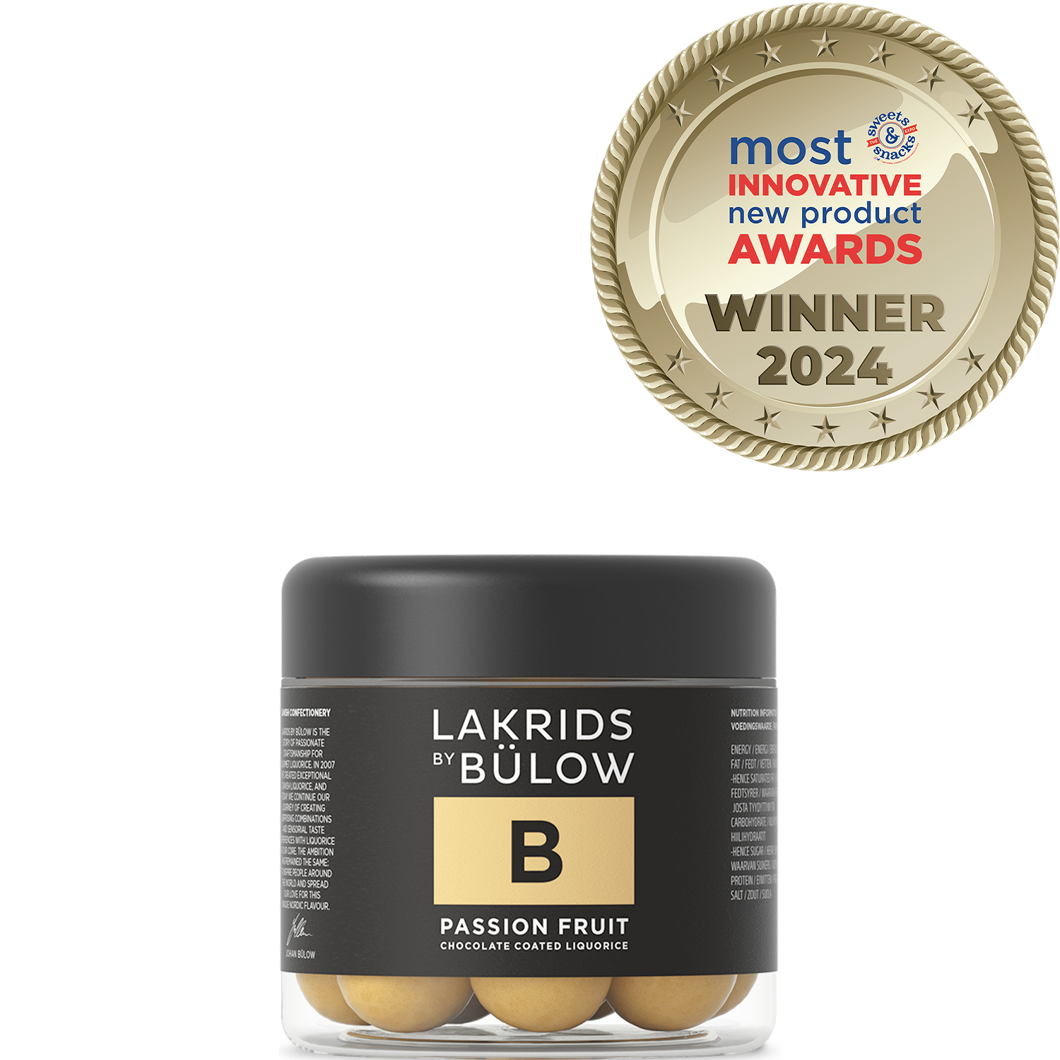 B - Frutto della Passione | Liquirizia Cioccolato Bianco Lakrids by Bülow