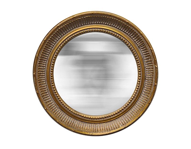 Specchio Convesso Dorato 38cm
