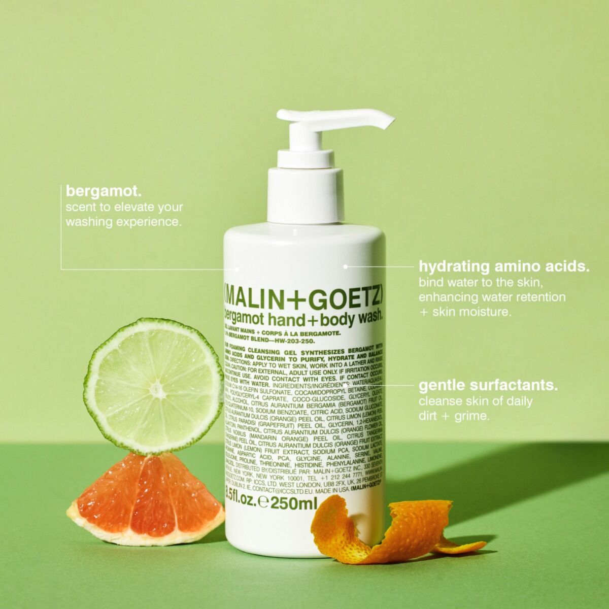 Bergamot hand+body wash - Detergente mani+corpo al Bergamotto - Infinity Concept Store