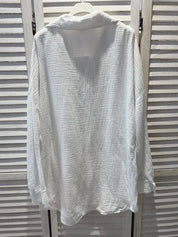 CAMICIA OVERSIZE IN COTONE GAZE - Infinity Concept Store