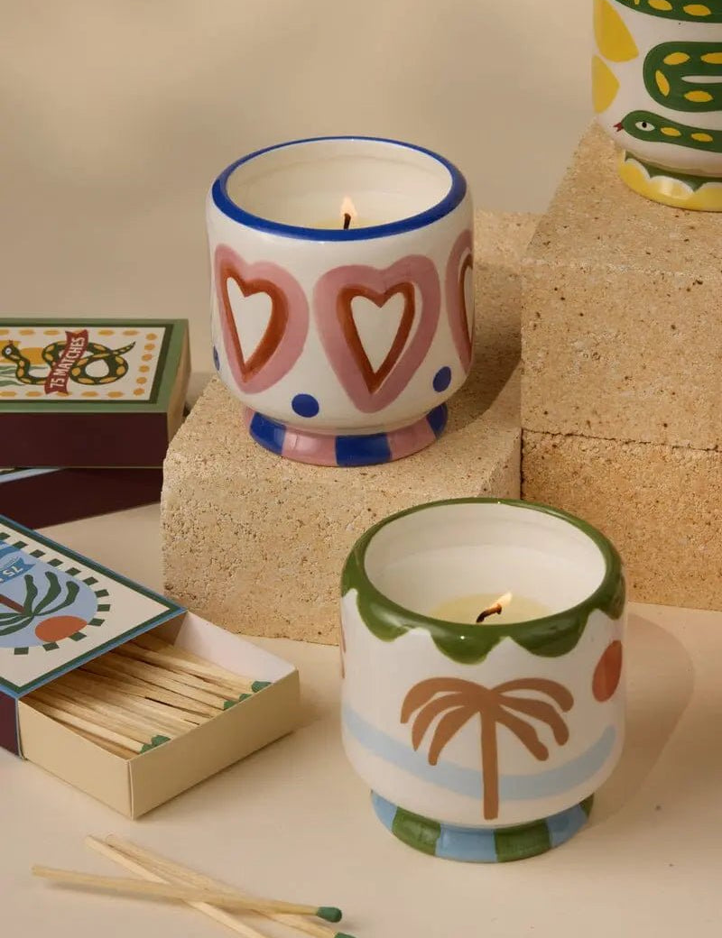 CANDELA CUORI CERAMICA 226g - Rosewood Vanilla - Infinity Concept Store
