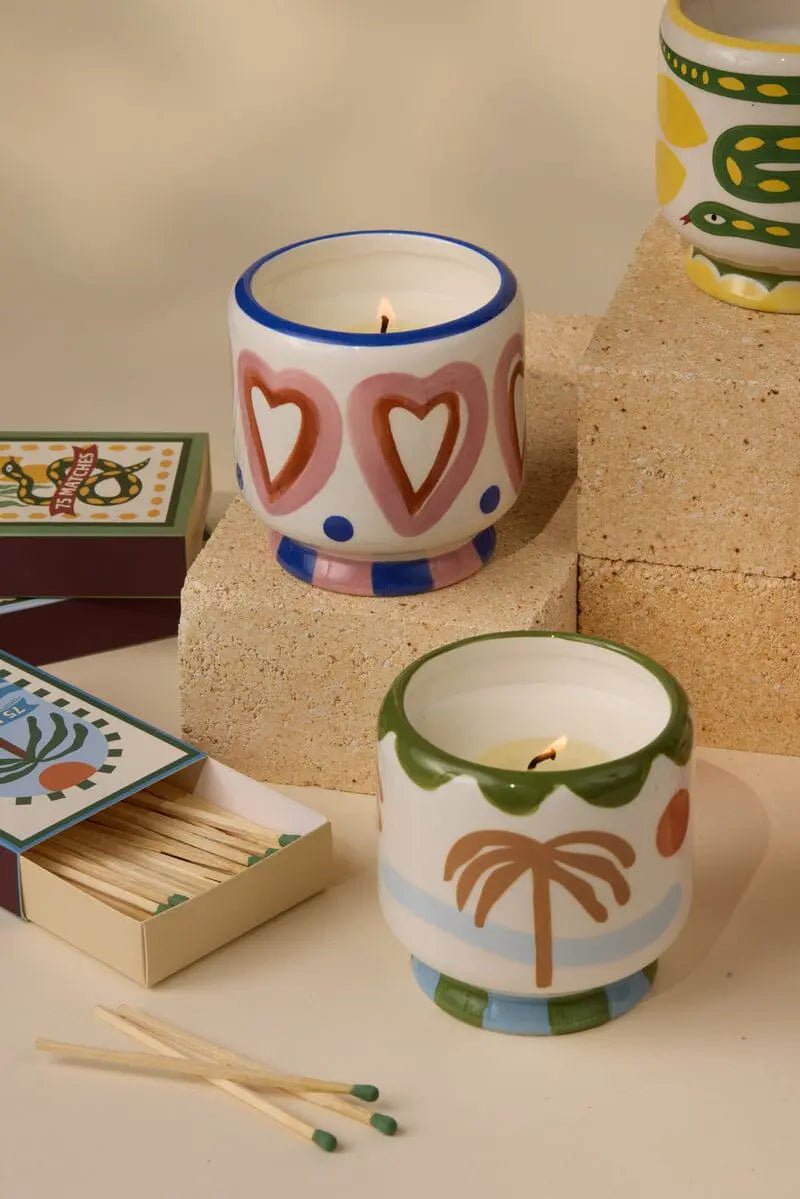 CANDELA CUORI CERAMICA 226g - Rosewood Vanilla - Infinity Concept Store