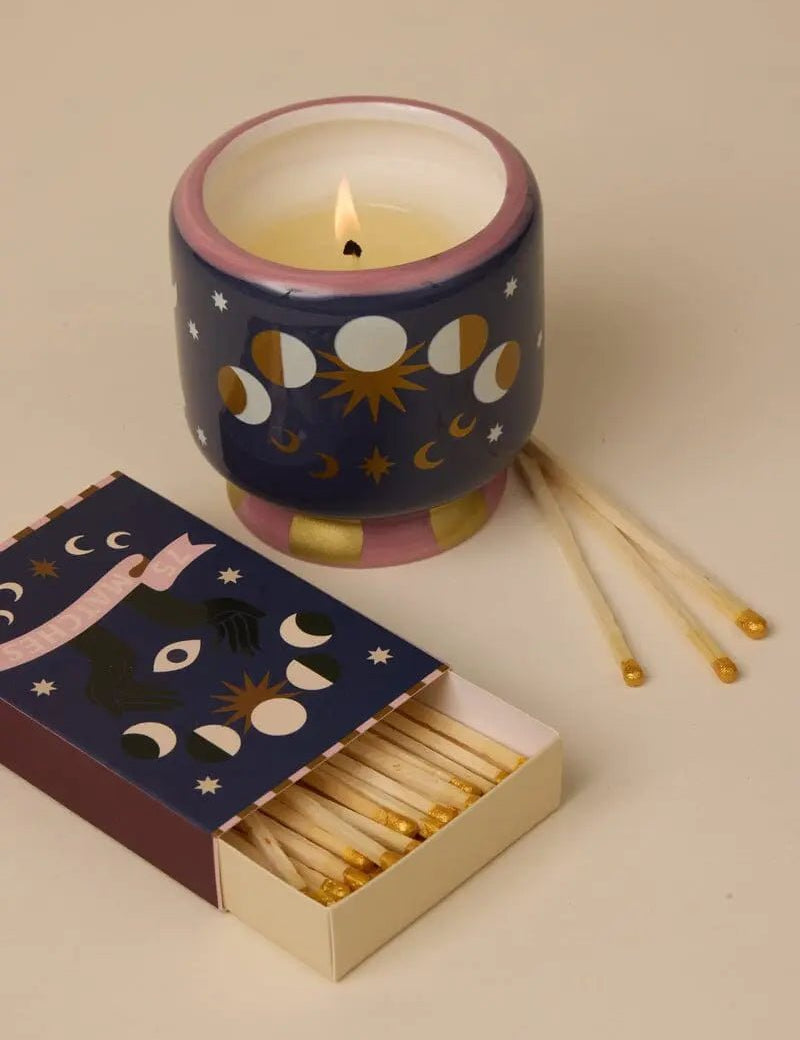 CANDELA FASI LUNARI - CERAMICA 226g - Jasmine & Rose - Infinity Concept Store