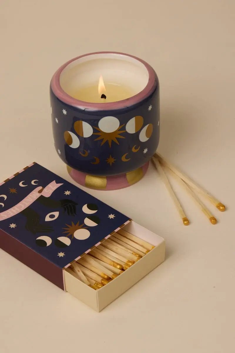 CANDELA FASI LUNARI - CERAMICA 226g - Jasmine & Rose - Infinity Concept Store