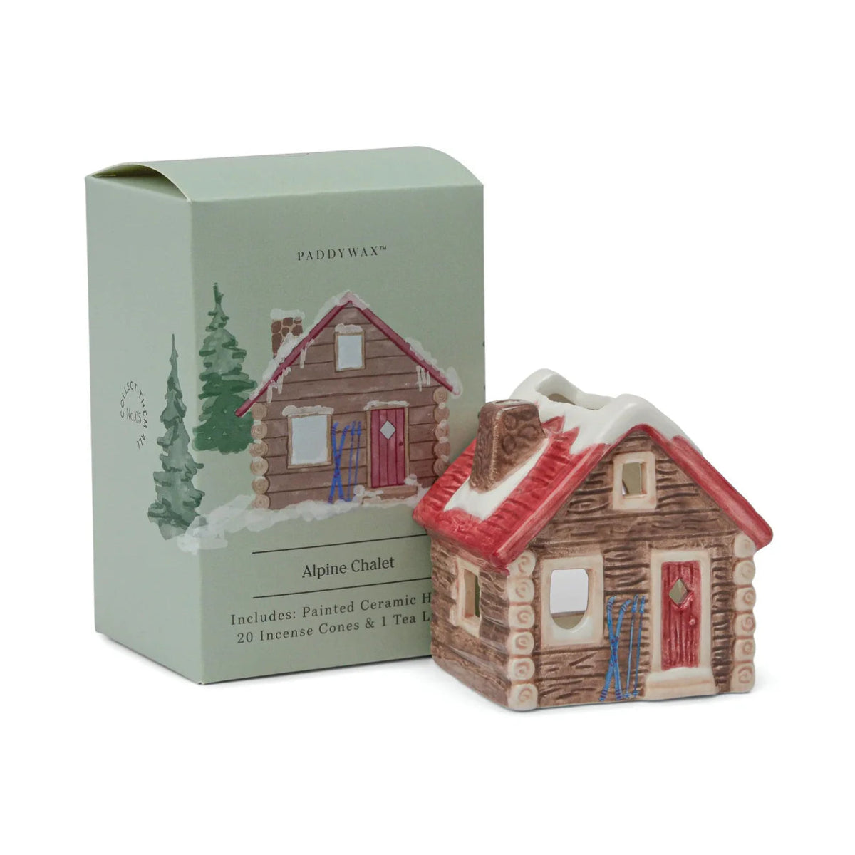 CASETTA PER INCENSO - CERAMIC VILLAGE - Alpine Chalet - Infinity Concept Store