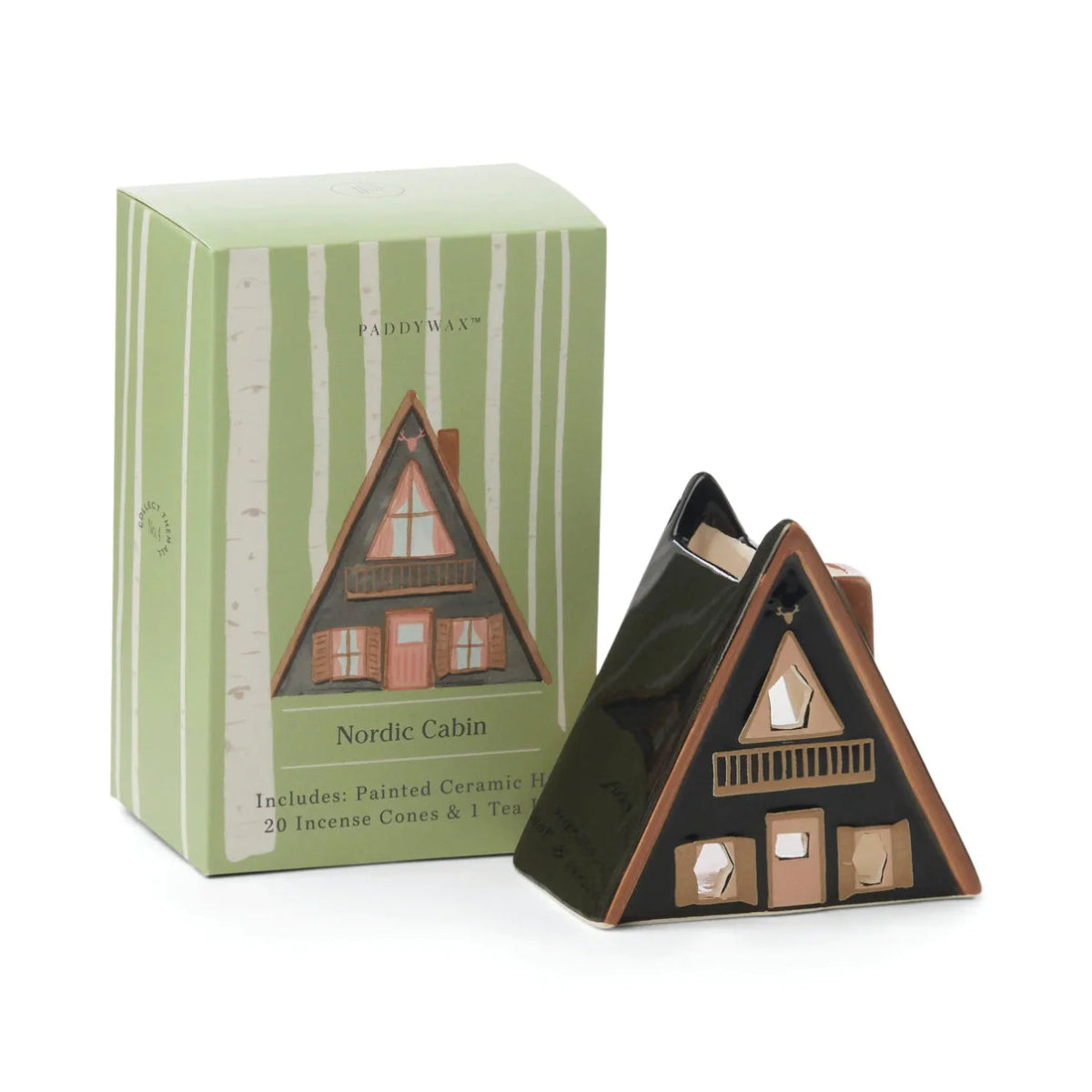 CASETTA PER INCENSO - CERAMIC VILLAGE - Nordic Cabin Style - Infinity Concept Store