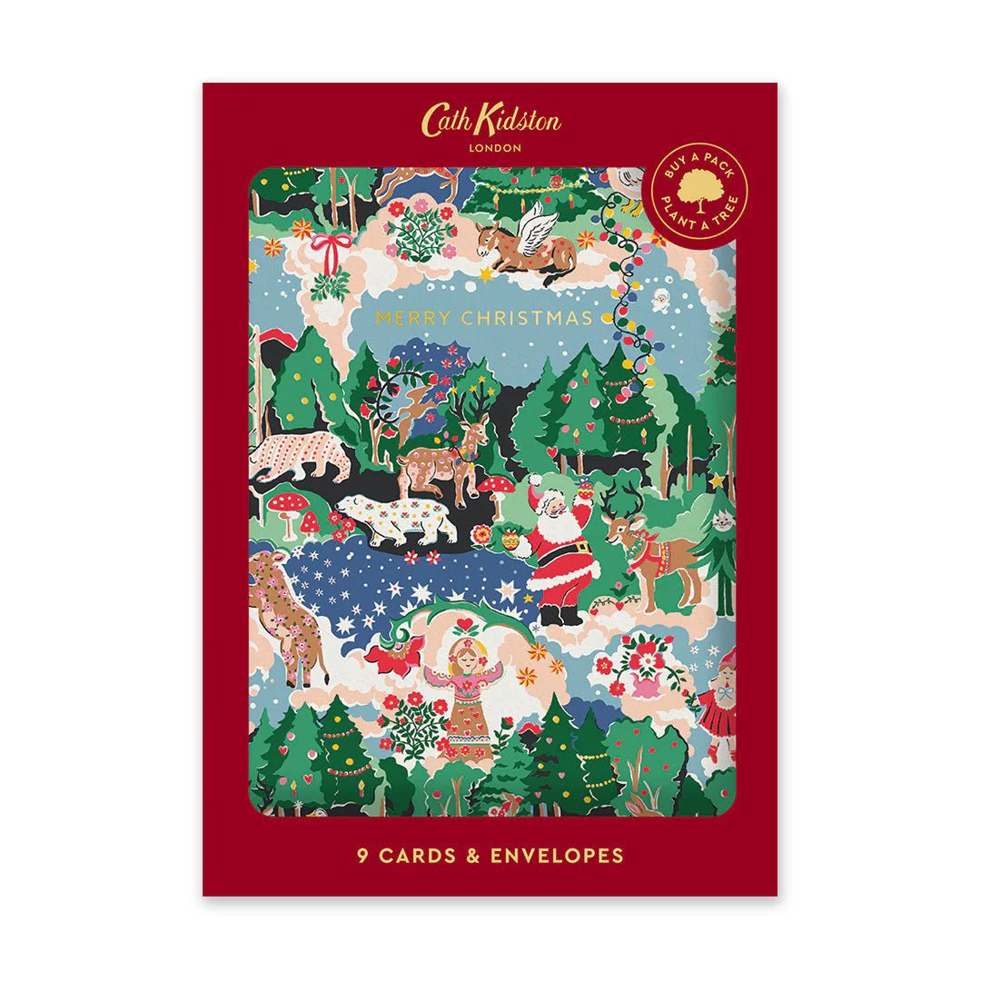 Cath Kidston Christmas Legends x 3 Disegni Pacco da 9 Cards - Infinity Concept Store