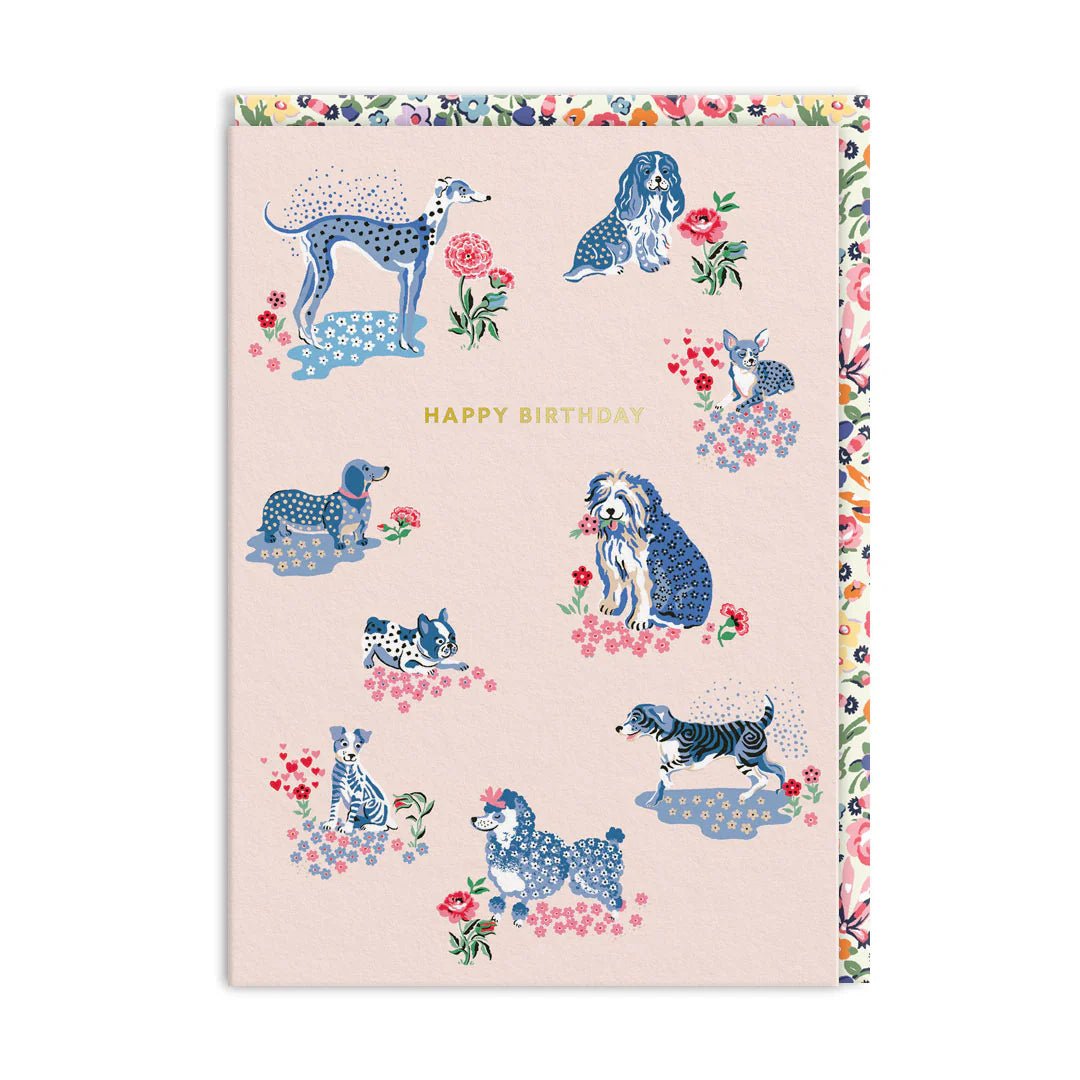 Cath Kidston Happy Birthday Puppy Fields Greeting Card - Infinity Concept Store