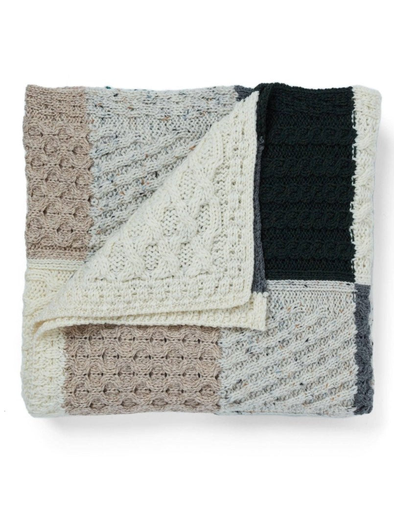 Coperta a intarsio Killala Aran - Infinity Concept Store