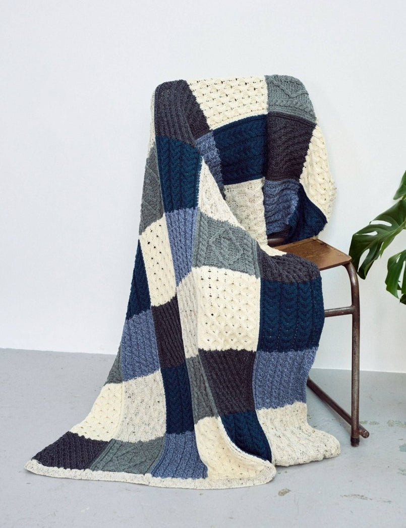 Coperta con intarsio Killala Aran - Infinity Concept Store