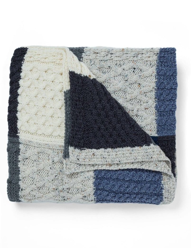 Coperta con intarsio Killala Aran - Infinity Concept Store