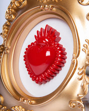 CORNICE ORO CON CUORE ROSSO - Infinity Concept Store