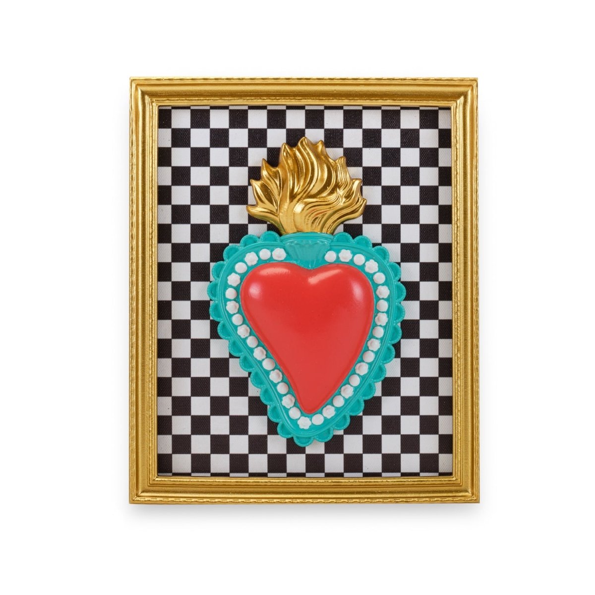 CORNICE RETTANGOLARE CON CUORE ROSSO - Infinity Concept Store