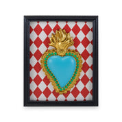 CORNICE RETTANGOLARE CON CUORE TURCHESE - Infinity Concept Store