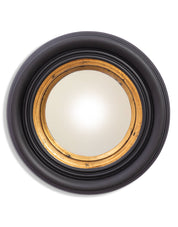 Specchio convesso nero rotondo 25 cm