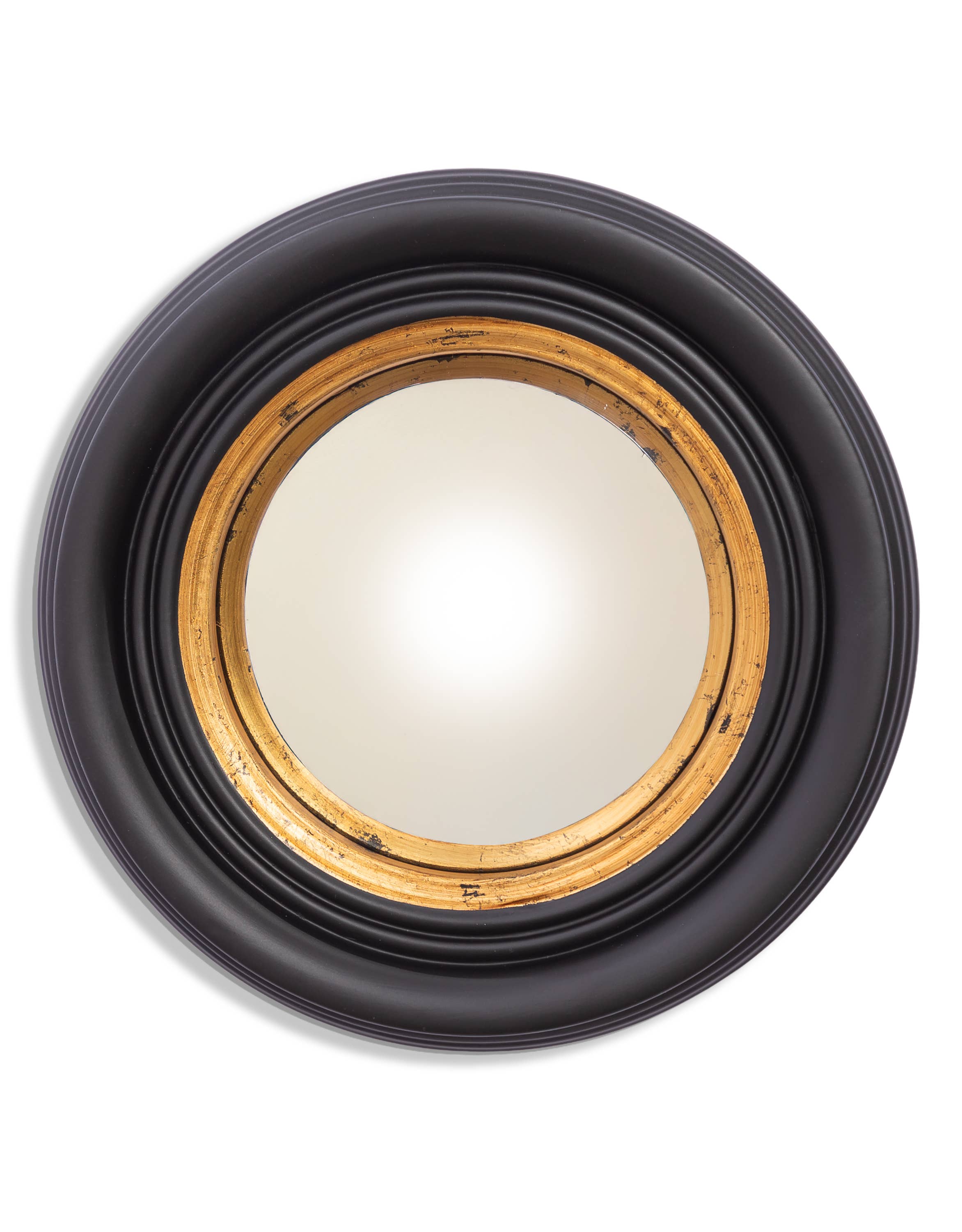 Specchio convesso nero rotondo 25 cm