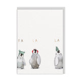 Fa La La Penguins Greeting Card